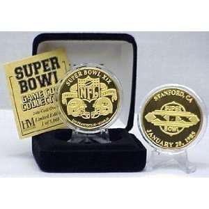 24kt Gold Super Bowl XIX flip coin   Collectible Coin  