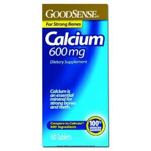  Good Sense Calcium 600 mg Dietary Supplement, Calcium 600Mg Tab 