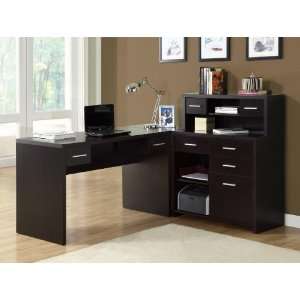   Specialties Cappuccino L Shaped Home Office Desk