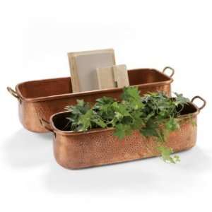  Hand hammered Copper Planters   Large (24L x 9W x 6H 