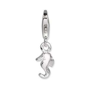 SilberDream small Charm seahorse 925 Sterling Silver Charms Pendant 