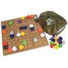 Charlies Woodshop Wooden Marble Game Board   EXTRA Playing Marbles 