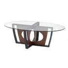 Contemporary Oval Coffee Table  