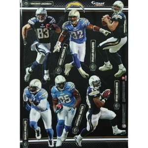  San Diego Chargers Team Fathead Wall Decal Set