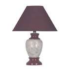 6117bg 27 ceramic table lamp burgundy ore international 6117bg 27 