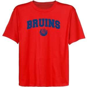  Belmont Bruins Youth Red Logo Arch T shirt Sports 
