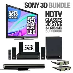  Sony 3D HDTV, BD Home Theater, 2 Glasses, 3D Sync 