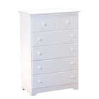 Atlantic Furniture 48H Chest with Five Drawers Windsor Style White 