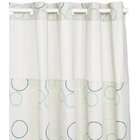 Hookless Shower Curtain Hookless Fabric w/Peva Liner, w/Window
