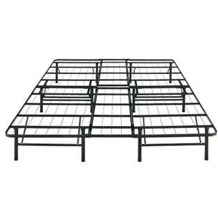   Metal Platform Full Bed Frame w/Headboard Brackets 