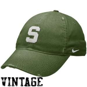  Nike Michigan State Spartans Green Busted Swoosh Flex Fit 