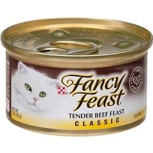  Fancy Feast Tender Beef Feast Gourmet Cat Food Pet 