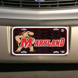  Maryland Terrapins Black Plastic License Plate Automotive