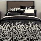 Manor Hill Branches Black Full/Queen 3 Piece Duvet Set