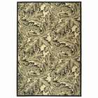 Rugs USA Indoor Outdoor Area Rugs Country Floral 4X6 Black Sand