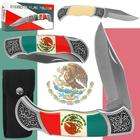 Trademark Knives 4.25 Inch Mexican Flag Folding Pocket Knife with 