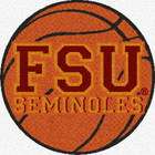   Gameday Rug FSBB10 Florida State Seminoles 24 in. Basketball Logo Rug