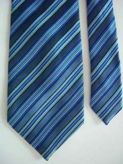 2564 LAURANT BENNET Blue Multi Stripes Mens Tie Necktie  