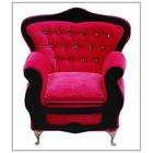 CA Miscellaneous Hot Pink Jeweled Back Arm Chair