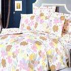 Blancho Bedding   [Pink Brown Flowers] 100% Cotton 7PC Bed In A Bag 