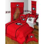  Bedding by Pem America Georgia Bulldogs Twin Comforter Bright Red