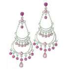 Jewelry Adviser earrings Sterling Silver Red Jade Dangle Earrings