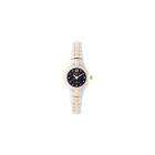   Two Tone Stainless Steel Expansion Band Dial Dress Watch   Black