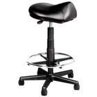 Savvvy Hair Cutting Saddle Stool With Foot Ring * Black