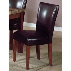  Set of 2 Soho Collection Brown Leatherette Parsons Dining 