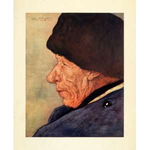 1904 Print Nico Jungmann Artwork Volendam Holland Elderly 