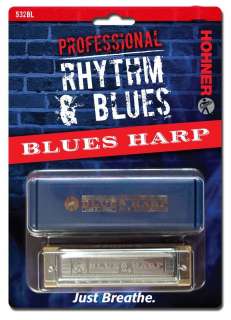 HOHNER Blues Harp MS Harmonica Key Bb, Germany Diatonic  