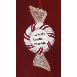   Sweetest Grandma 3 Candy Christmas Ornament #33084