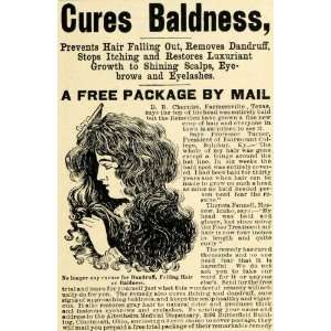  1901 Ad Cure Baldness Altenheim Medical Dispensary Hair 