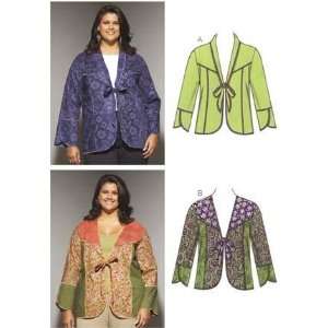  Kwik Sew Pieced Tie Front Jackets Plus Size Pattern By The 