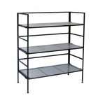 shelves 200 pound capacity on lower shelf open wire design