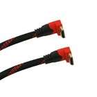   90 Degree (Right Angle and Left Angle) Hdmi Cable Lead 15 Ft Braided