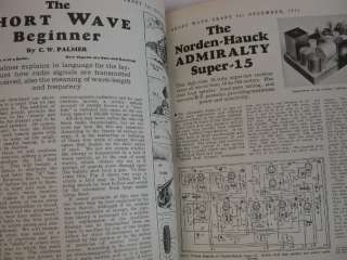 Short Wave Craft 12/1932 regenerator pentodes magazine  
