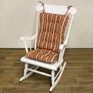 Greendale Home Fashions Standard Rocking Chair Cushion   Tea Lane 