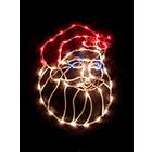   16 Lighted Santa Claus Face Christmas Window Silhouette Decoration