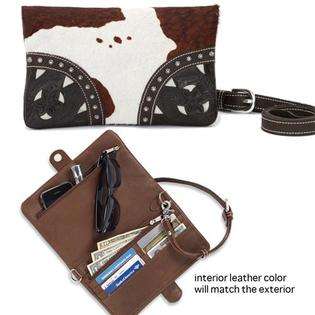   Leather Products American West Grab & Go Foldover Clutch 