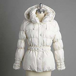  Short Belted Puffer Coat  Coffee Shop Clothing Juniors Outerwear