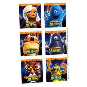 Monsters vs Aliens Stickers 4 Sheets  Toys & Games  
