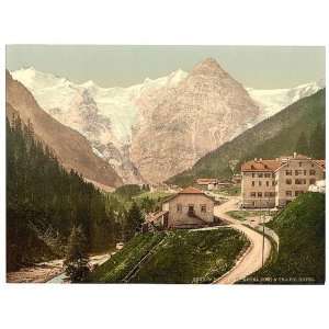 Photochrom Reprint of Trafoi Hotel and Post, Tyrol, Austro Hungary 