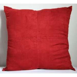  Top Stitch Faux Suede, Microsuede Decorator Pillow   Color 