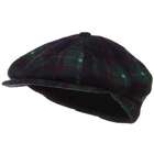 e4Hats Fleece Winter Newsboy Hat   Green Plaid