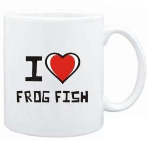  Mug White I love Frog Fish  Animals