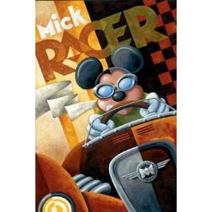  Mick Racer   Disney Fine Art Giclee by Mike Kungl