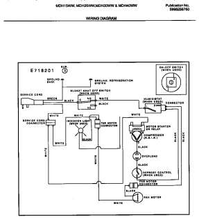 WHITE WESTINGHOUSE Dehumidifier   5995258760 Unit Parts  Model 