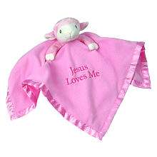 Jesus Loves Me Pink Lamb Blanket   Precious Moments   Babies R Us