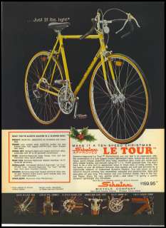 1974 vintage ad for Scwinn Le Tour Bicycle  33  